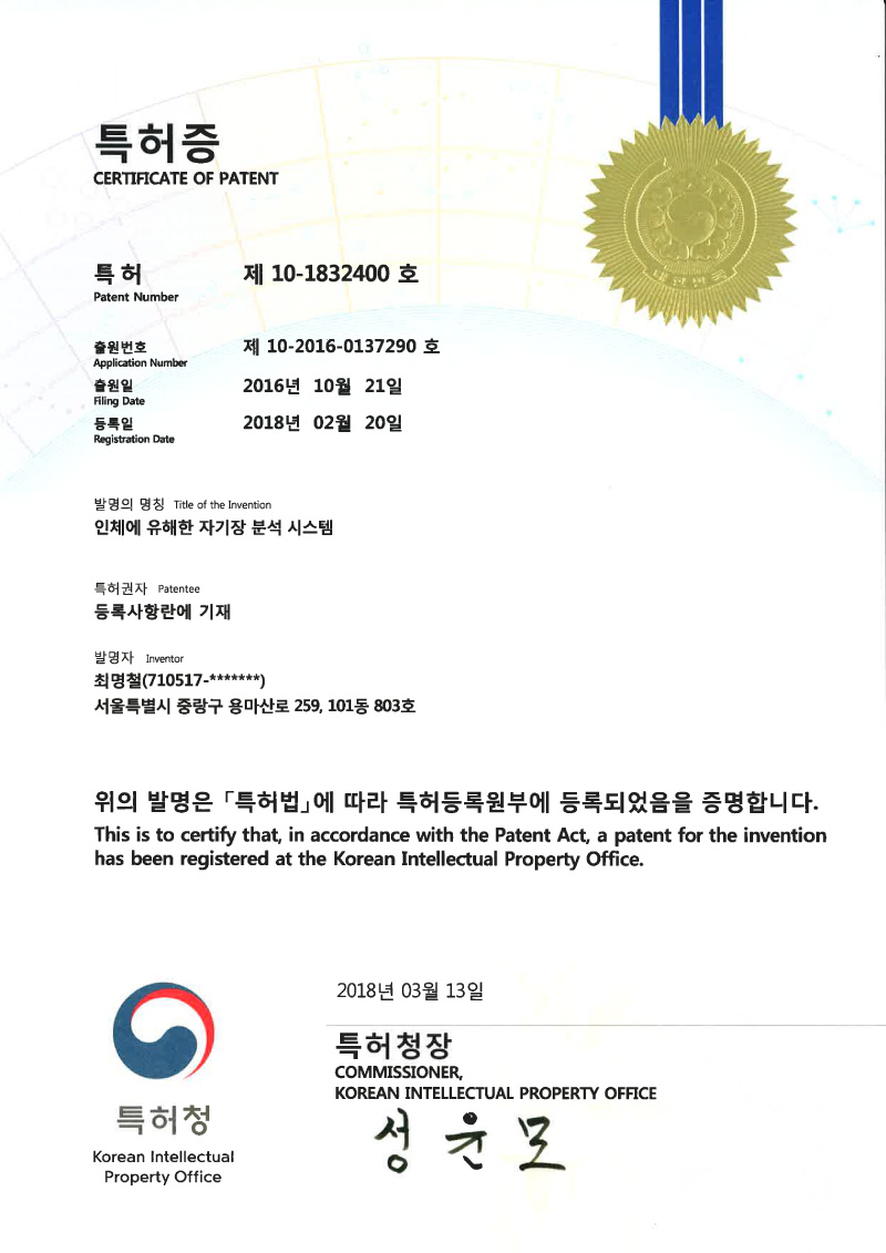 (특)인체에 유해한 자기장 분석 시스템
